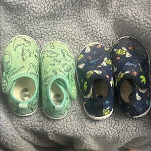 Boys Water Shoes Toddler Boys 6-7- Green and Blue